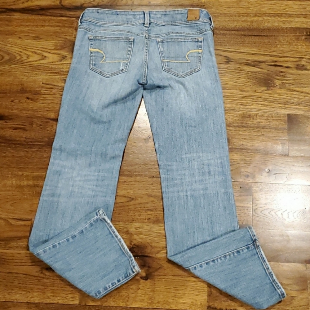 Womens American Eagle Slim Boot stretch low rise jeans size 6